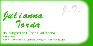 julianna torda business card